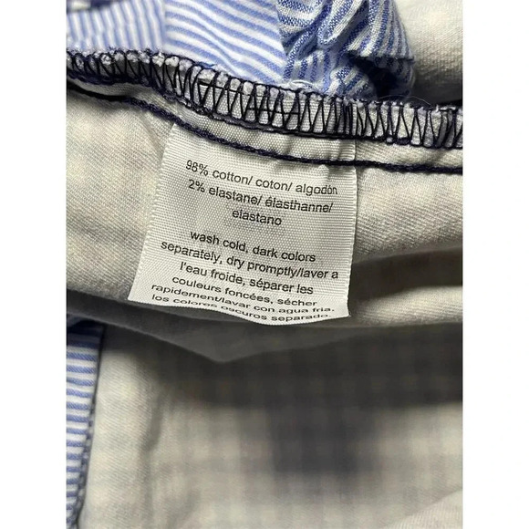 Tommy Hilfiger Women's Size 6 Blue Gingham Slim Dress Pants - Picture 8 of 8